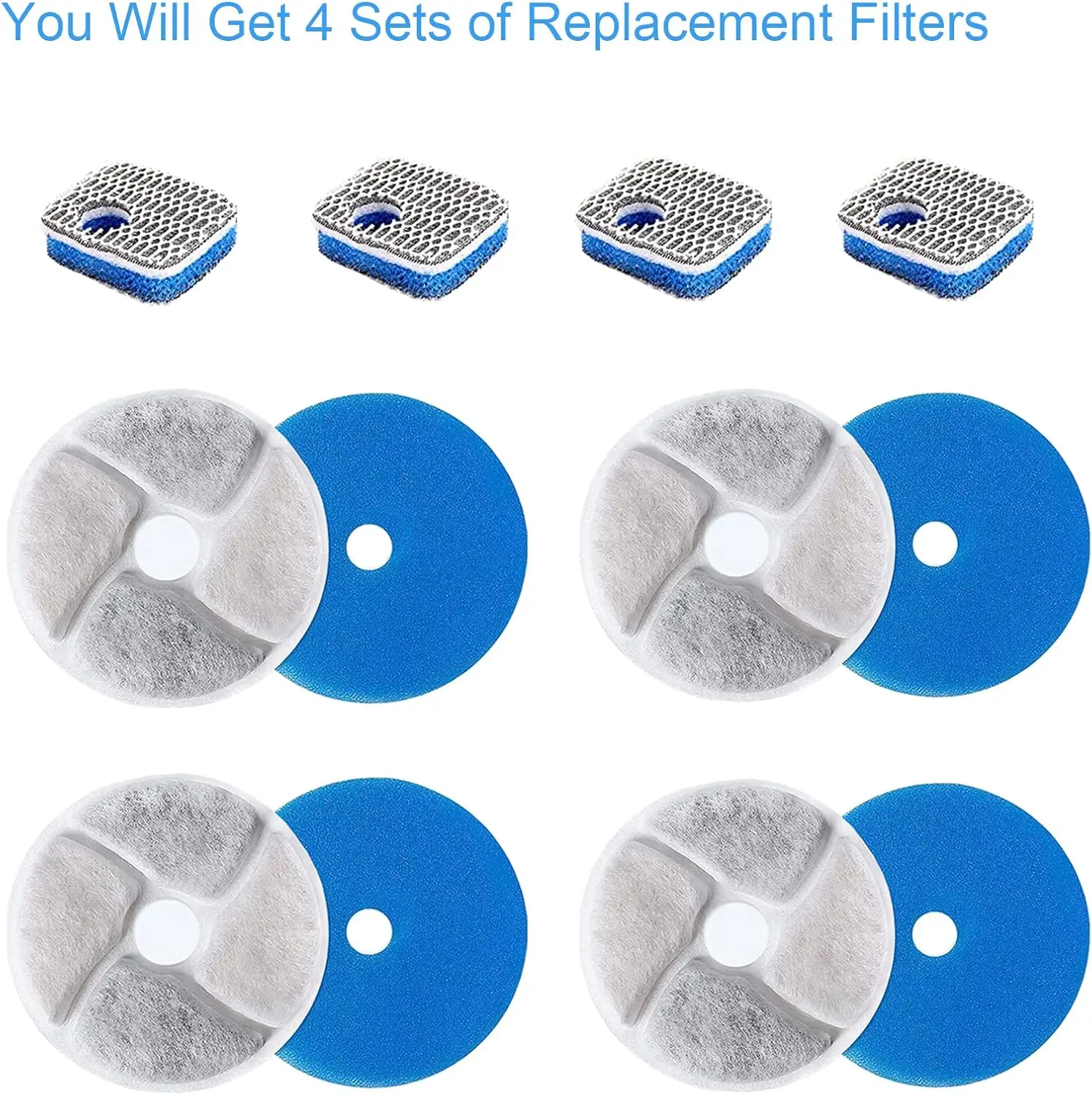 Cat Water Fountain Filter - Filtro de carvão ativado de substituição