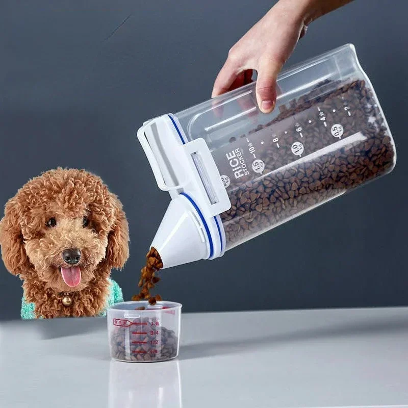 Pet Supplies Is Food - Balde de armazenamento de plástico para