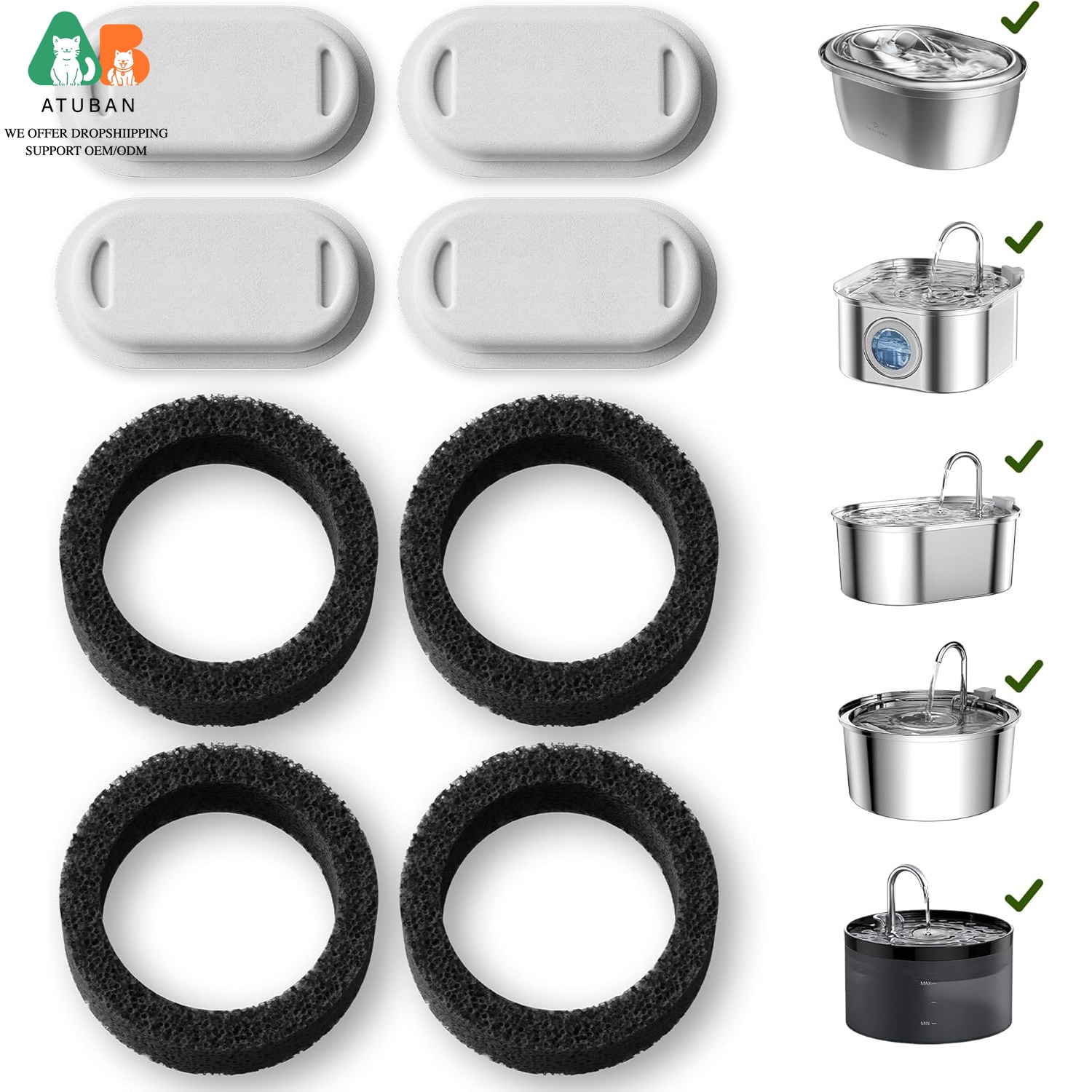 Filtros para Fonte de Água par - Cat Water Fountain Filter avaliação e preço