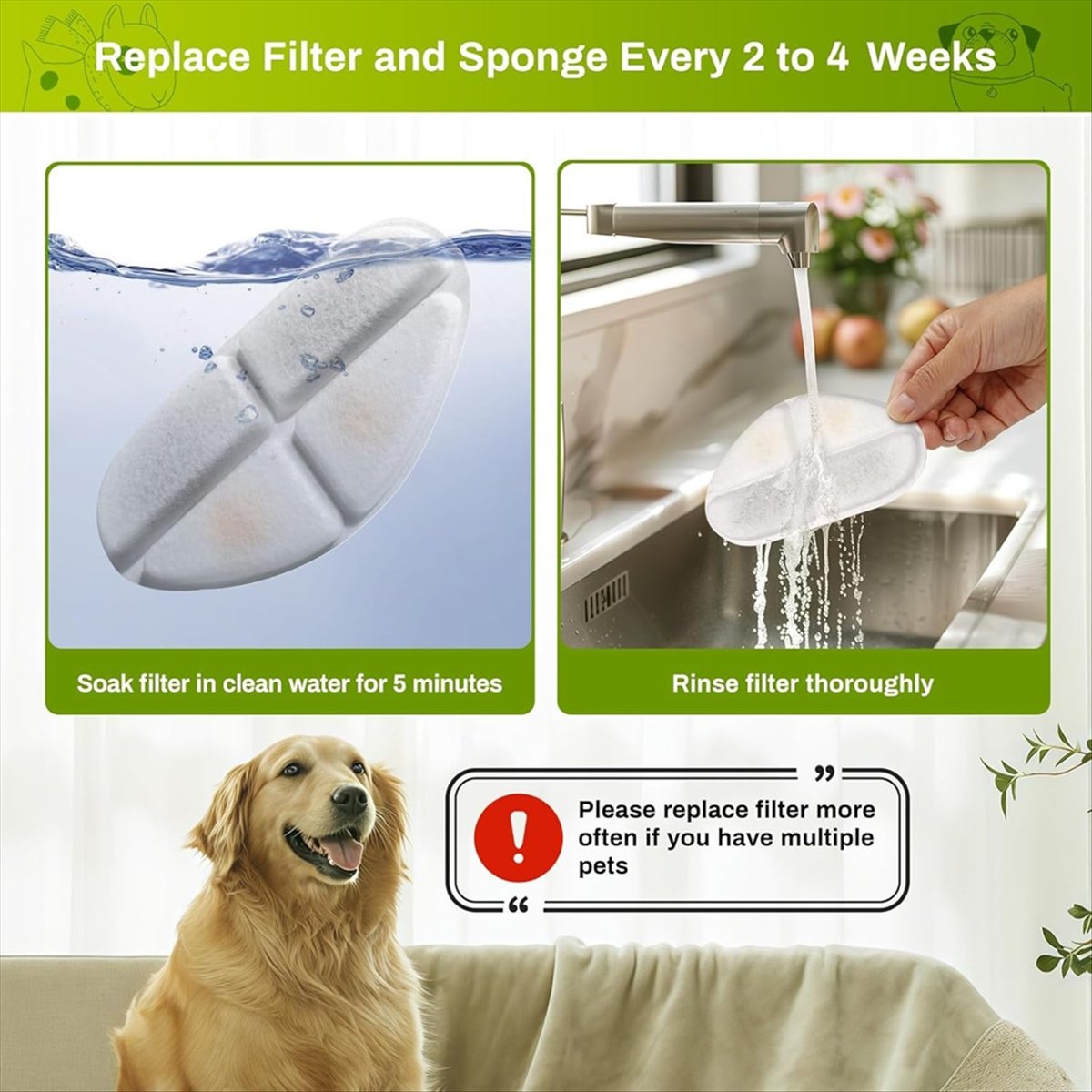 Filtros FSLH e esponjas de bom - Cat Water Fountain Filter avaliação e preço